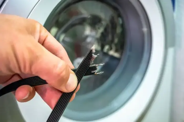 Broken LG dryer drive belt — sudden spinning failure cause